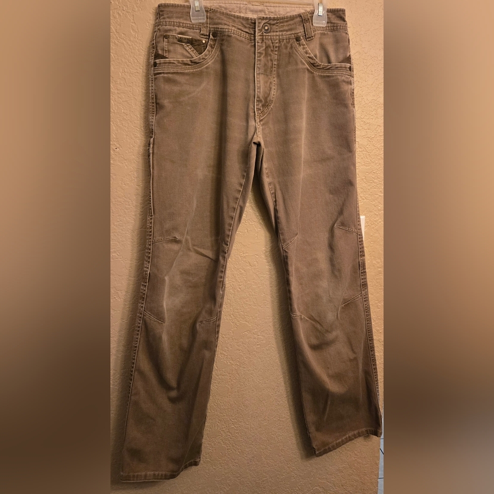 KUHL Easy Rydr Jeans Dark Beige Sz 32x32